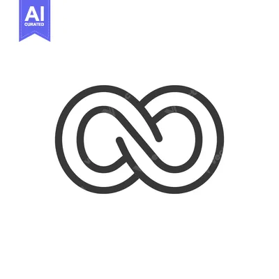 Popular premium asset: A stylized black and white infinity symbol
