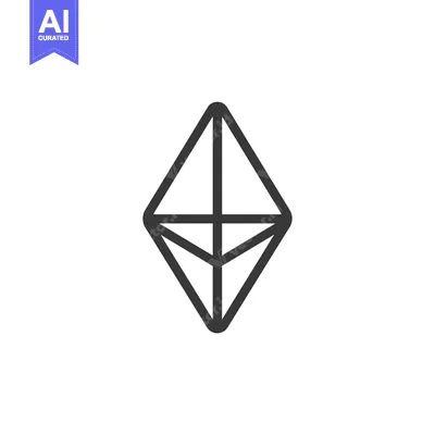 Aset premium populer: A stylized diamond-shaped geometric symbol with multiple lines