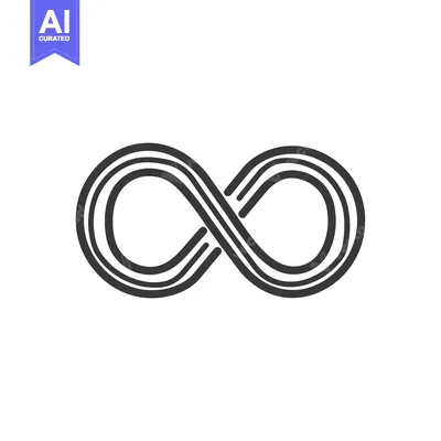 Aset premium populer: A Stylized Infinity Symbol with Multiple Lines