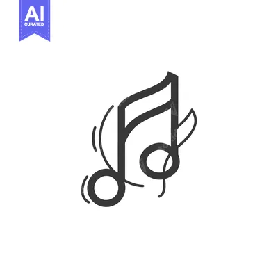 Popular premium asset: A stylized musical note with swirls