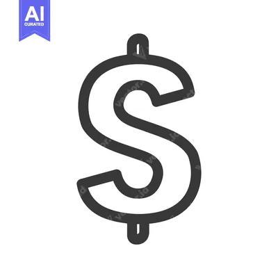 Aset premium populer: A Stylized Outline of the US Dollar Sign