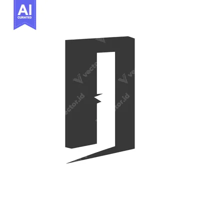 Aset desain premium: A Stylized Representation of a Doorway
