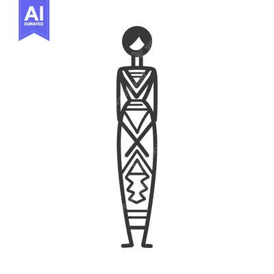 Popular premium asset: A stylized stick figure woman in traditional clothing