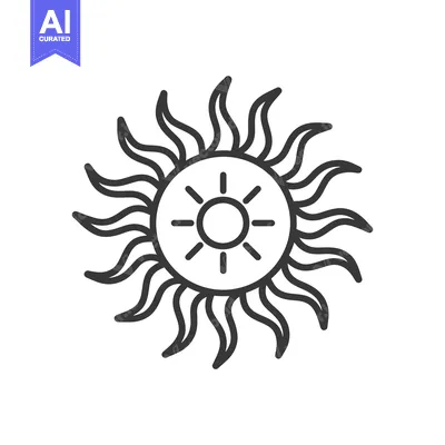Popular premium asset: A Stylized Sun with Wavy Rays