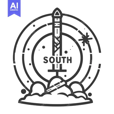 Aset desain premium: A Sword Stuck in the Ground with a Circle and Star Surrounding It