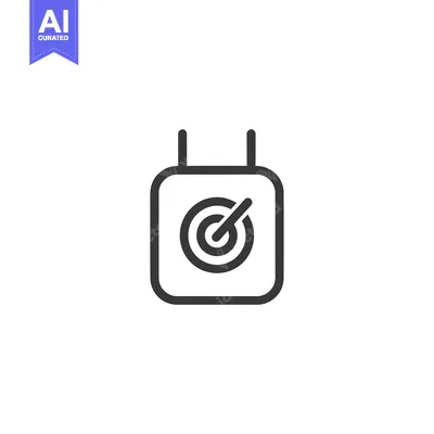 Premium design asset: A Target in a Square with Two Antennas on Top