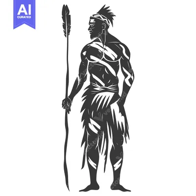 Popular premium asset: A Tribal Warrior Holding a Spear and Wearing a Headband