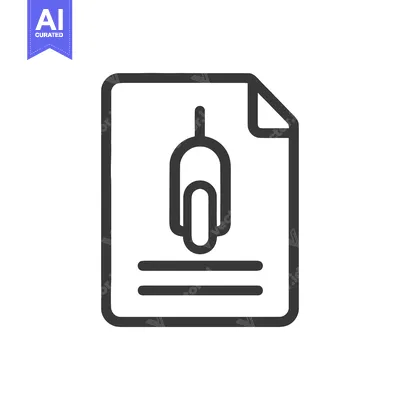 Candlestick Chart Document Icon, Financial Analysis, Minimalist Design