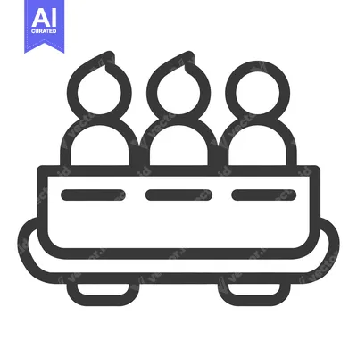Aset premium populer: Three People Sitting Together Aboard A Cart On Tracks