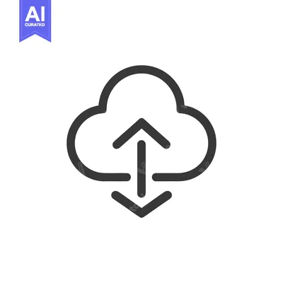 Popular premium asset: Cloud Upload and Download Icon, Data Transfer Symbol, Vector Illustrat
