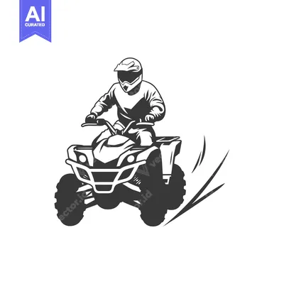 Popular premium asset: ATV Rider in Full Gear Speeding Through a Turn