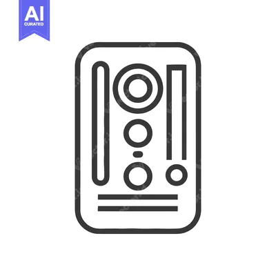 Popular premium asset: Minimalist Phone Camera Array Icon: Circular Lenses and Vertical Bars