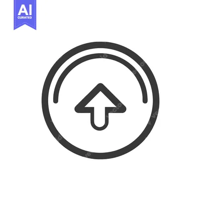 Popular premium asset: Ascending Arrow Icon: Bold Outline in Circular Frame, Minimalist Desig
