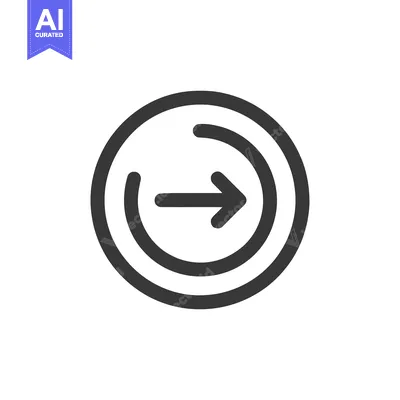 Aset desain premium: Circular Arrow Icon: Rotation, Direction, and Flow in Simple Graphic D