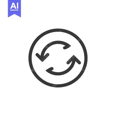 Circular Arrows: Simple Black Icon for Refresh, Reload, or Update