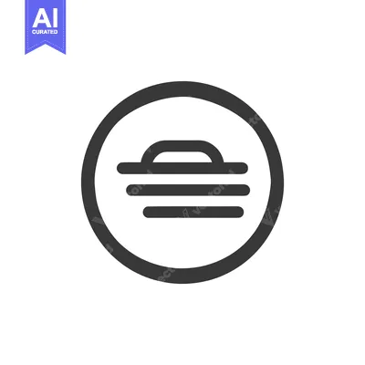 Premium design asset: Minimalist Sunset Icon: Stylized Sun, Horizon, and Circular Frame Desi