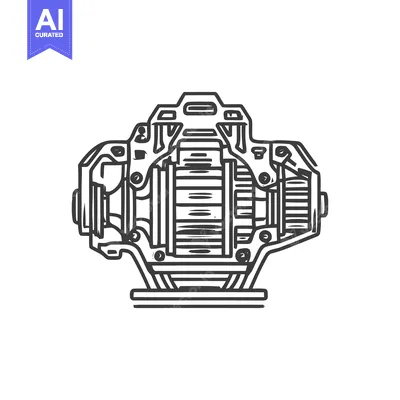 Popular premium asset: Detailed Line Art: Cross-Section of a Complex Mechanical Component, Is