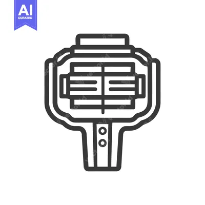 Aset premium populer: Stylized Icon of a Vintage Movie Camera with Detailed Lens