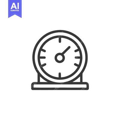 Aset premium populer: Minimalist Timer Icon: Precise Timekeeping in Simple Design