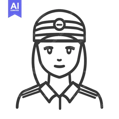 Popular premium asset: A female cartoon character is wearing a hat and uniform