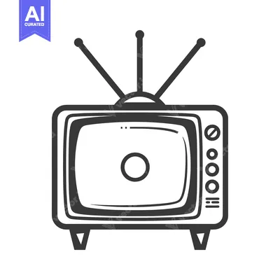 Popular premium asset: A Vintage Television with Antennae