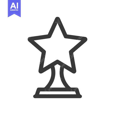 Popular premium asset: Minimalist Star Trophy Icon: Award Symbol in Bold Outline Style