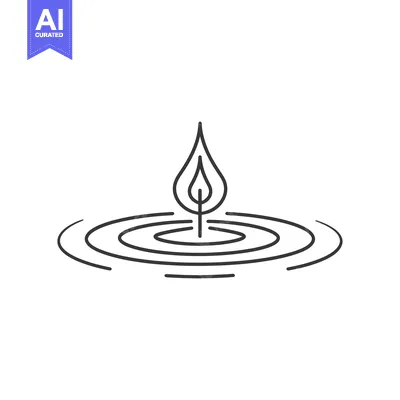 Popular premium asset: A Water Drop Falling Into Still Water, Creating Ripples