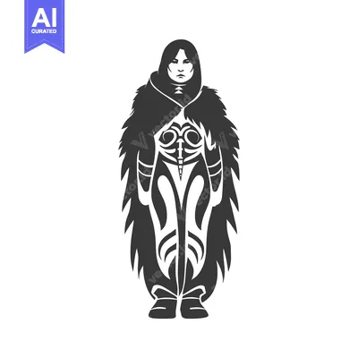 Popular premium asset: A woman standing in a fur-lined cloak, looking ahead