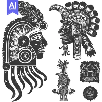 Popular premium asset: Aztec and Mayan Tribal Warrior Headdresses with Geometric Patterns