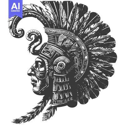 Popular premium asset: Aztec Warrior Profile with Elaborate Headdress