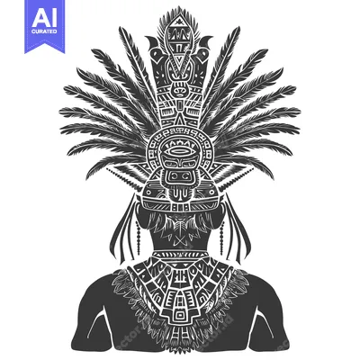 Popular premium asset: Aztec Warrior with Elaborate Feather Headdress and Geometric Design
