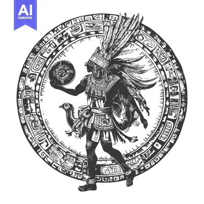 Popular premium asset: Aztec Warrior with Feathered Headdress Holding a Circular Object