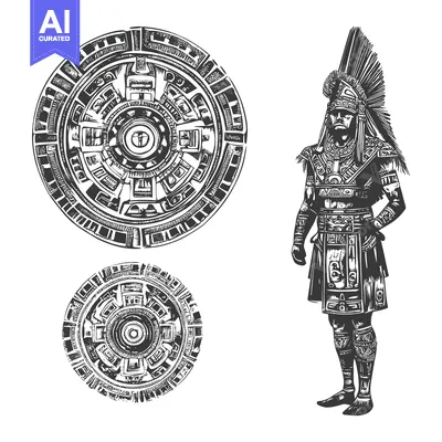Popular premium asset: Aztec Warrior with Ornate Headwear and Circular Designs