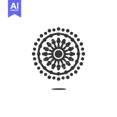 Popular premium asset: Intricate Circular Mandala Design with Radial Symmetry and Dot Accents