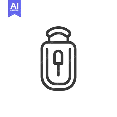 Popular premium asset: Minimalist Outline Icon of a Padlock with Keyhole on White Background