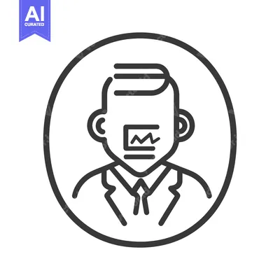 Aset premium populer: A business person with a graph inside his open mouth