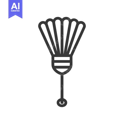 Aset premium populer: Minimalist Icon of a Feather Duster with Clean Lines and Modern Design