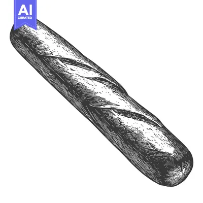 Popular premium asset: The illustrated baguette showing a long bread loaf