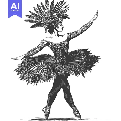 Popular premium asset: Ballerina in Feathered Headdress and Tutu