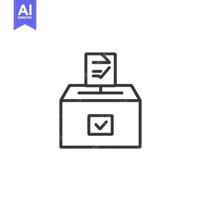 Ballot being deposited in a ballot box