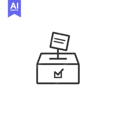 Ballot Being Dropped Into a Ballot Box