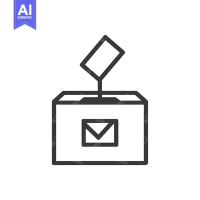 Premium design asset: Ballot Paper Dropped into Ballot Box