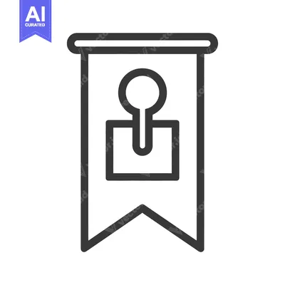 Aset desain premium: A simple banner displays an abstract design element for representation