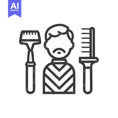 Aset premium populer: Illustration depicting a person with grooming tools surrounding their