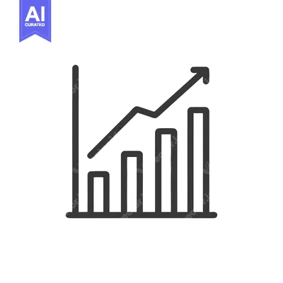 Aset premium populer: Ascending Bar Graph with Arrow: Business Growth and Success Icon
