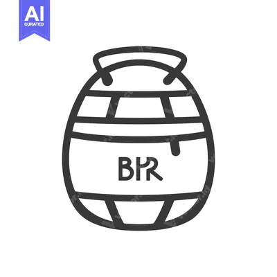 Popular premium asset: A stylized illustration of a barrel shaped container with a handle