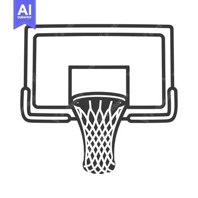 Aset premium populer: Basketball Hoop and Net Icon Illustration