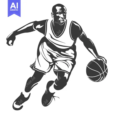 Aset premium populer: Basketball Player Dribbling and Moving Rapidly Across the Court