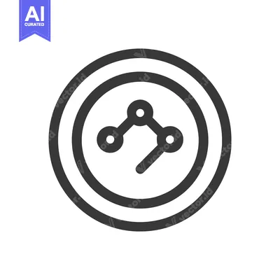 Popular premium asset: Minimalist Share Icon: Circular Frame with Connected Nodes and Pointer