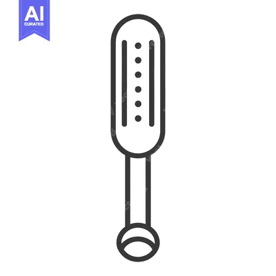 Aset premium populer: A simplistic line drawing depicting a kitchen tool illustration